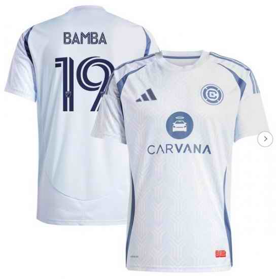 Men's Chicago Fire Jonathan Bamba adidas Light Blue 2025 The Municipal Kit Replica Player Jersey